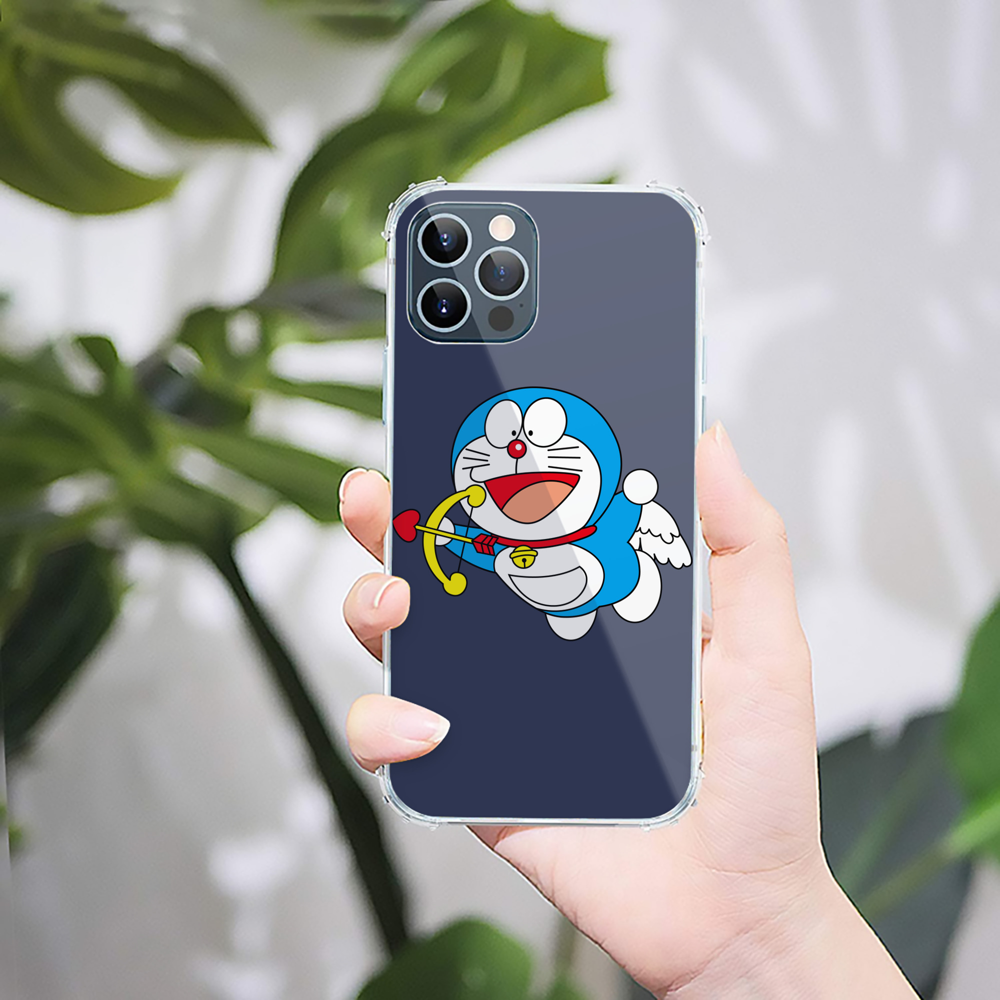 （画像用） ドラえもん Doraemon 【iPhone 12シリーズ対応】透明スマホケース（クリアソフトケース）